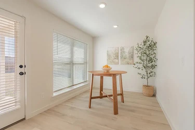 Breakfast nook, shared between The Black Tooth and The Powder River floor plans by Buffalo Built LLC.