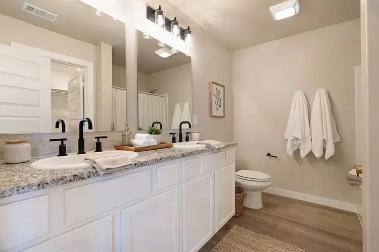 Bathroom in The Crazy Woman home model by Buffalo Built LLC.