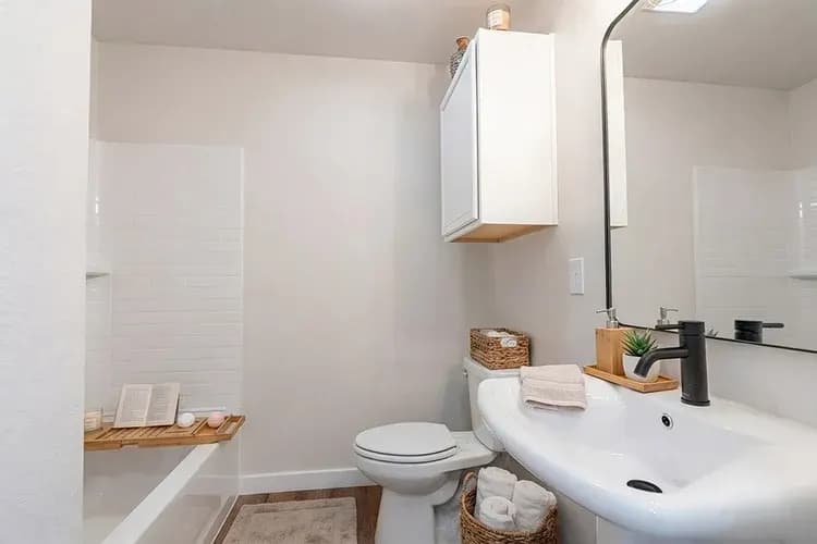 Bathroom in The DeSmet home model by Buffalo Built LLC.