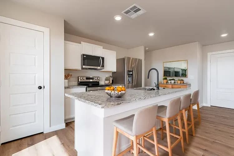 Kitchen in The DeSmet home model by Buffalo Built LLC.