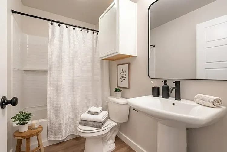 Bathroom in The French Creek home model by Buffalo Built LLC.