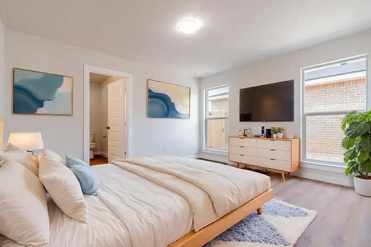 Bedroom in The Geneva home model by Buffalo Built LLC.