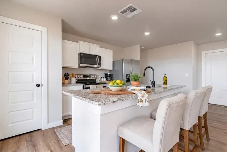 Kitchen in The Geneva home model by Buffalo Built LLC.