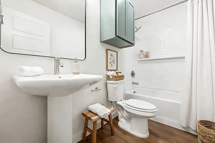Bathroom in The Piney Creek home model by Buffalo Built LLC.