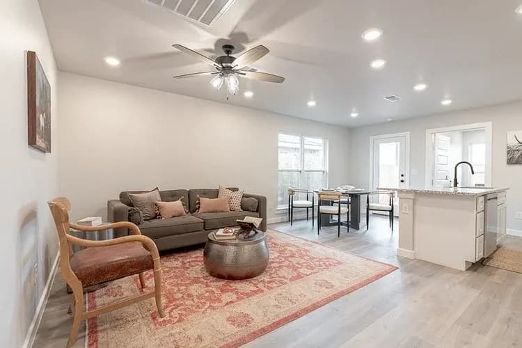 Living room in The Piney Creek home model by Buffalo Built LLC.