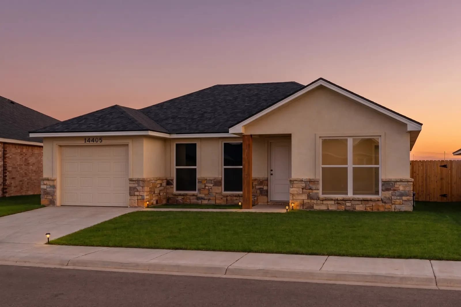 Exterior rendering of The Powder River home model, alternate elevation, by Buffalo Built LLC.