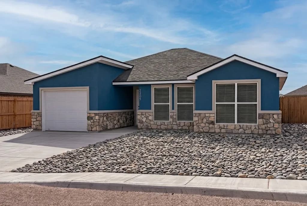 Exterior rendering of The DeSmet home model by Buffalo Built LLC.