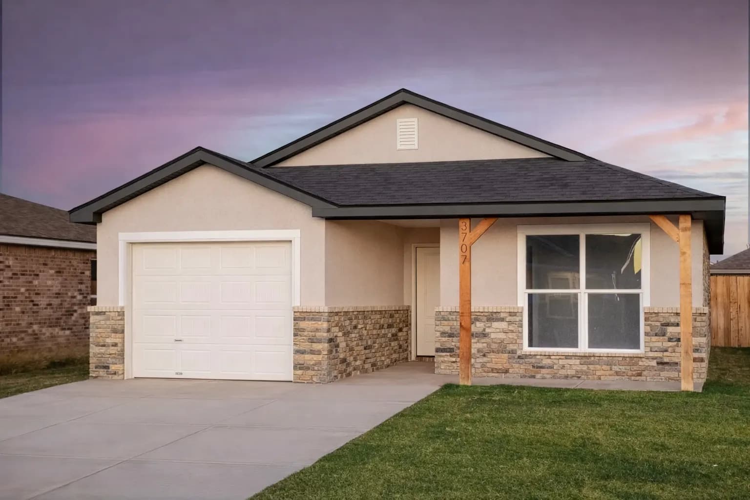 Exterior rendering of The French Creek home model by Buffalo Built LLC.