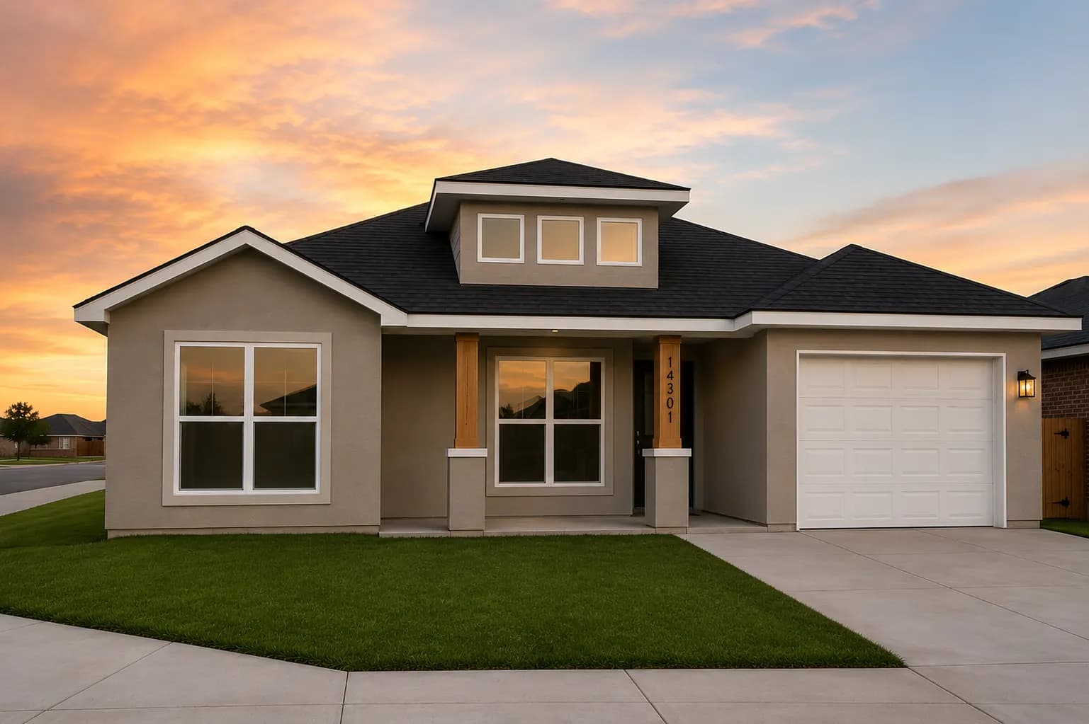 Exterior rendering of The Geneva home model by Buffalo Built LLC.